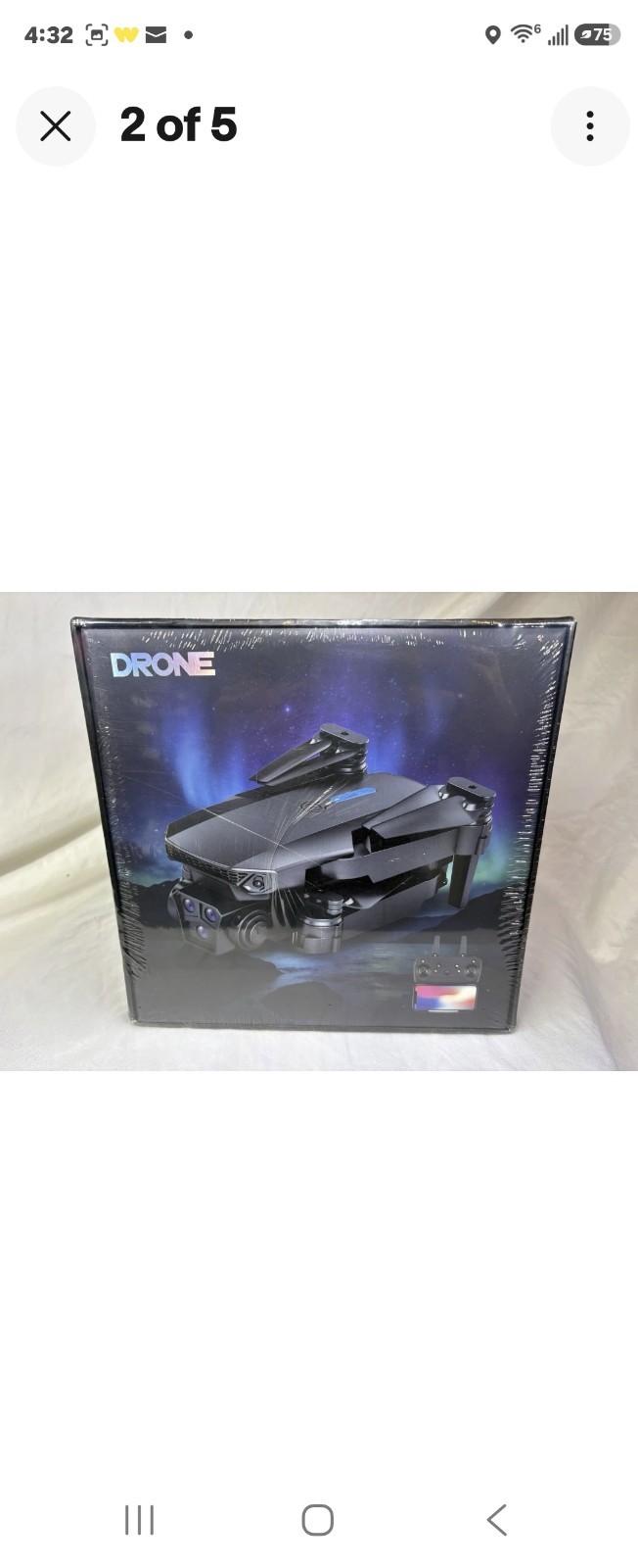 S80 Smart Folding Drone w/ Remote Control, Dual Lens, Optical Flow, 360 Roll