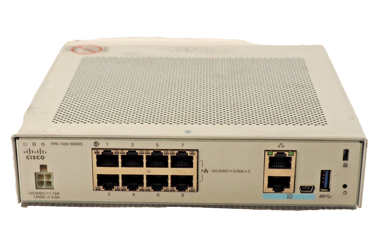 Cisco Firepower 1000 Series FRP-1010 Network Security Firewall Appliance NO PSU