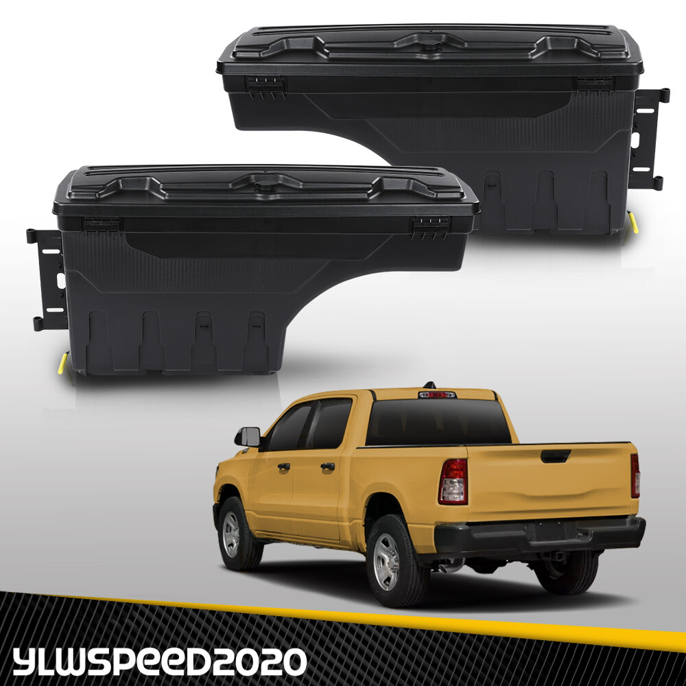Swing Case Truck Bed Storage Tool Box Fit For 2019-2021 Dodge Ram 1500