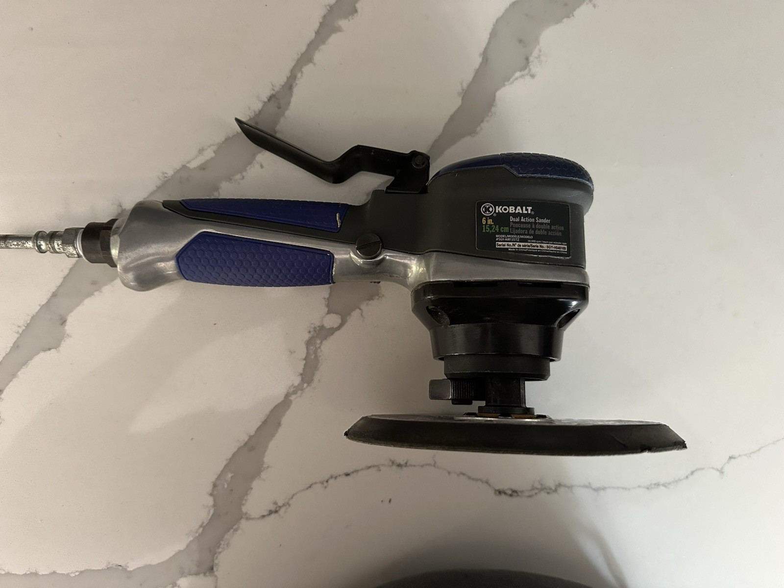 Kobalt Pneumatic Dual Action Air Sander 6” Model SGY-AIR135TZ