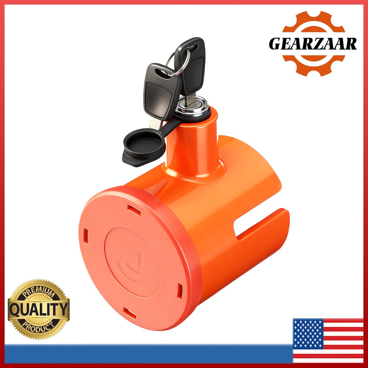 Heavy Duty Security Trailer Hitch Lock Fits 2-5/16 Inch Travel Trailers