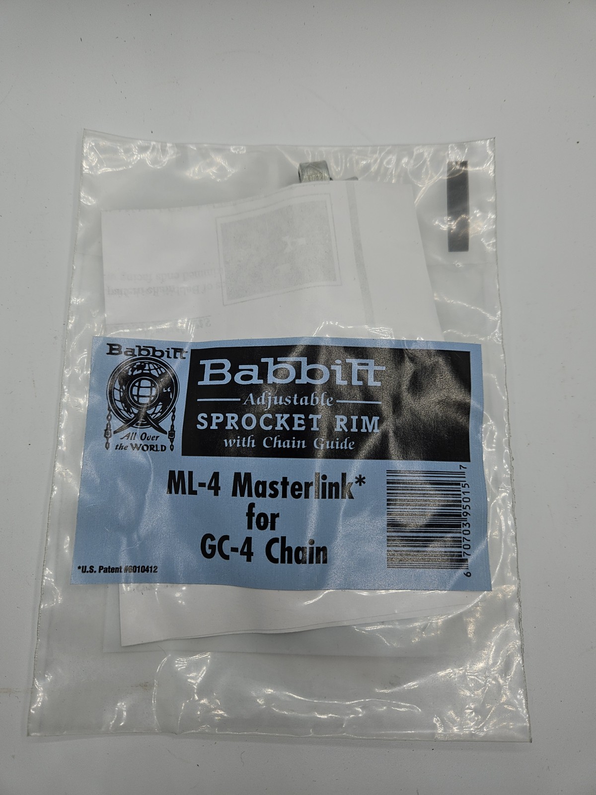 Babbitt ML-4 Master Link for GC-4 Galvanized Weldless Chain SHELF WEAR NWB