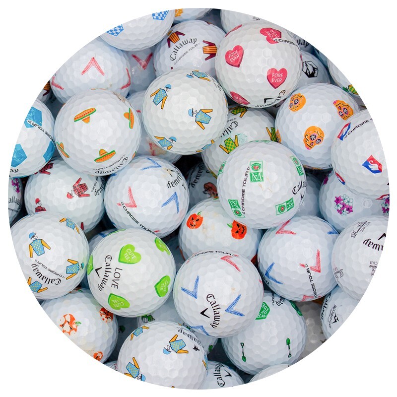 12 Callaway Chrome Tour Truvis Mix Golf Balls, Good Quality, AAA Condition