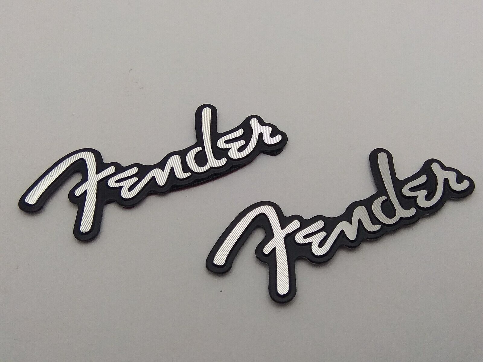 2 x Emblem Guitar Badge Decal Replacement fits Fender