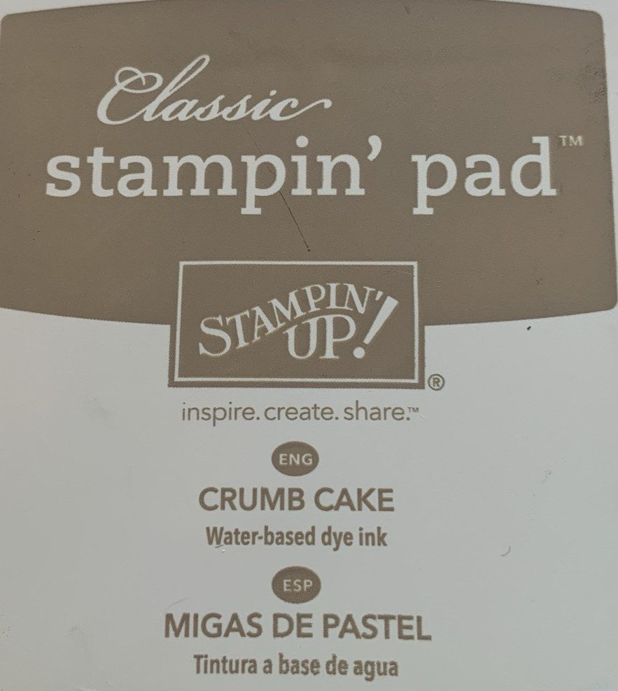 Stampin Up Ink Pad CRUMB CAKE Retired 2018 Classic Design Case AS IS FLAW