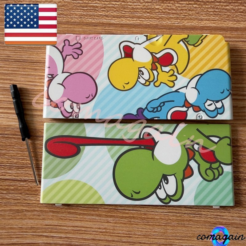 Top and Bottom Battery Cover Housing Shell Case For Nintendo New 3DS (2015)