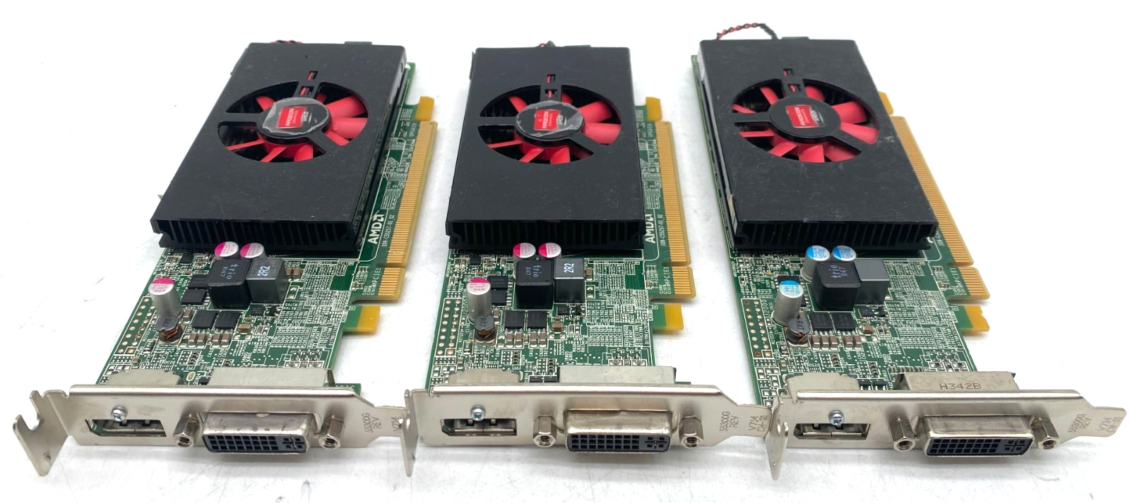 3X DELL YT0RH AMD RADEON HD 570 1GB DDR3 LOW PROFILE PCIex16 VIDEO GRAPHIC CARDS