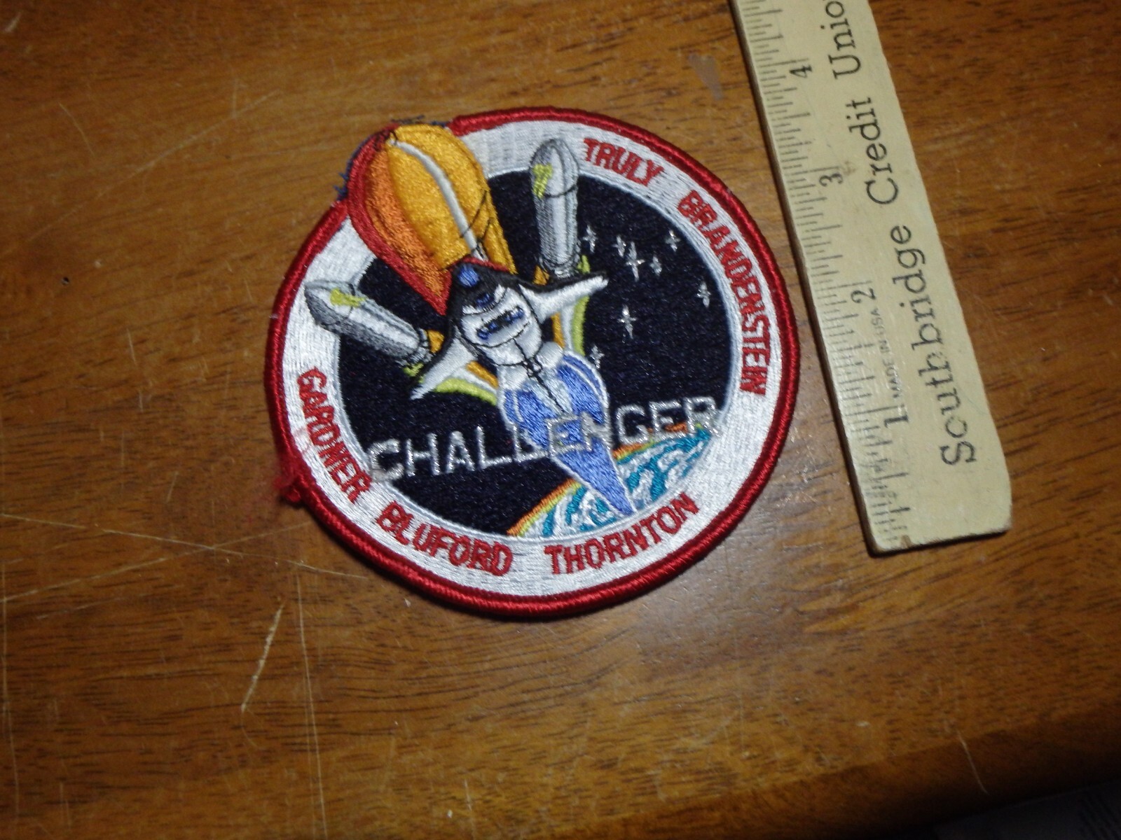 CHALLENGER  SPACE SHUTTLE MISSION   ASTRONAUTS  APOLLO GEMINI PATCH BX AA#1