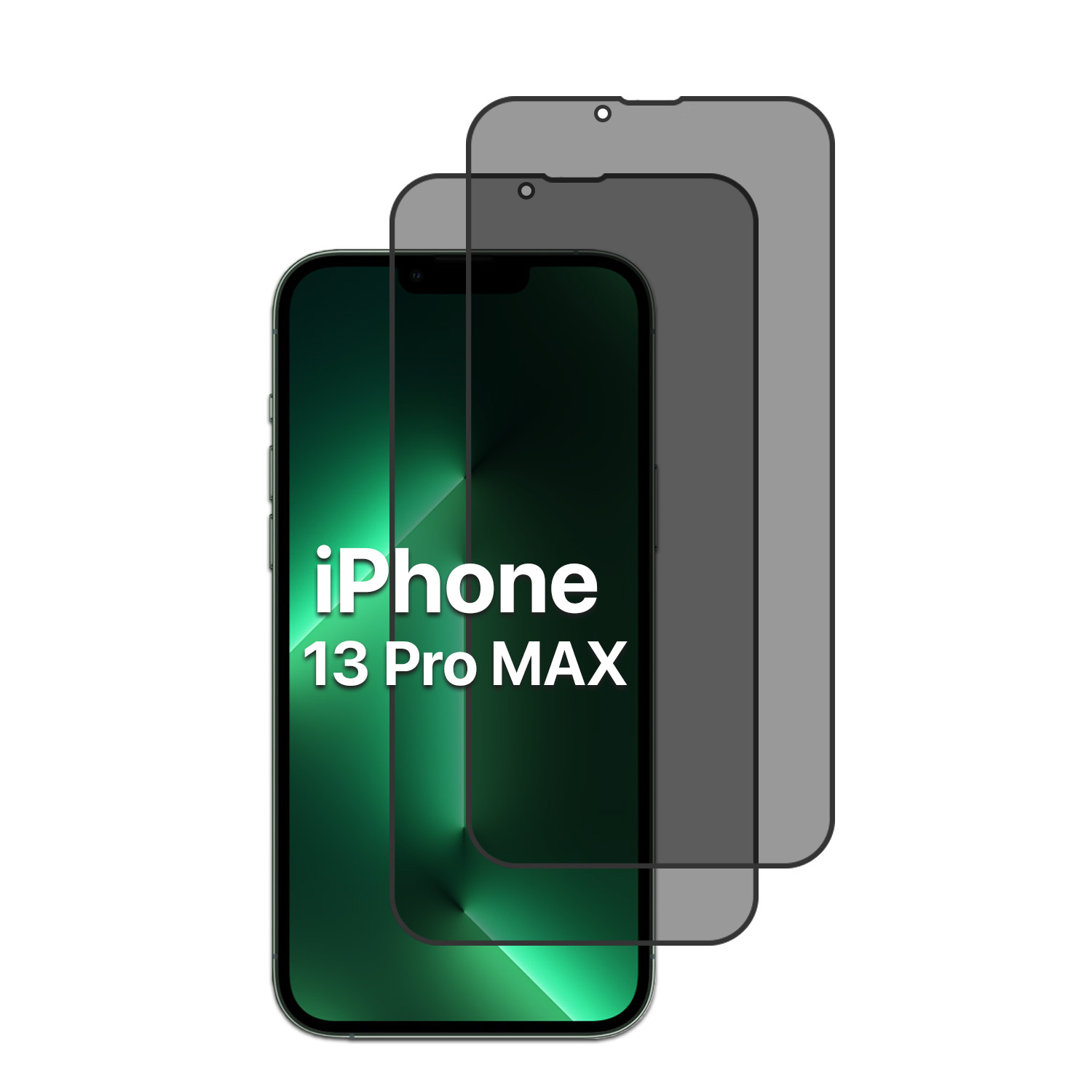 iPhone 13 Pro Max Privacy Screen Protectors (2 Pack) Anti-Spy Tempered Glass