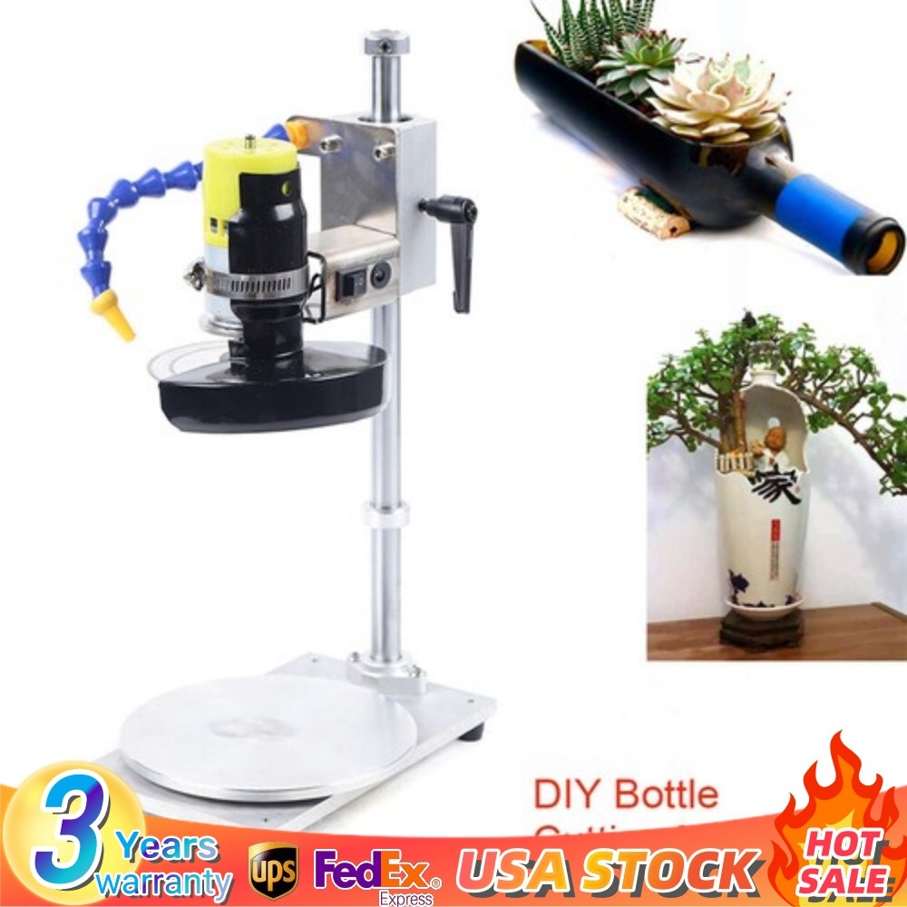 Glass Wine Beer Bottle Cutter DIY Ceramic Flowerpot Cutting Tool 3000-6000RPM