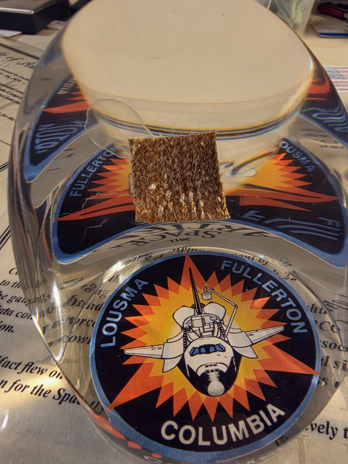 STS-3 Shuttle Columbia Flown Right Wing Wire Harness Certified By CDR Lousma