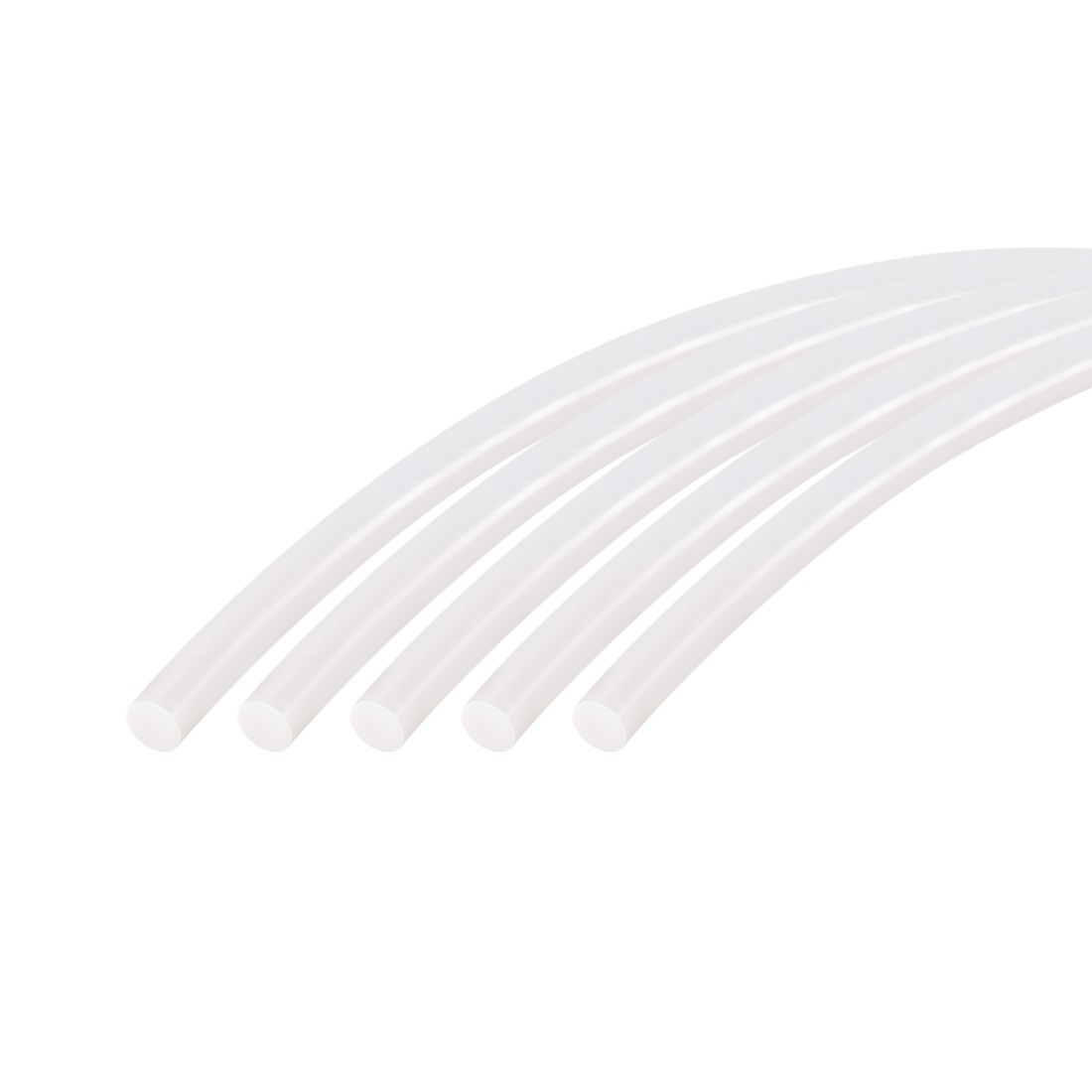 39" Long 2.5MM Temperature Resistant Silicone Sealing Strip (Cream White,5pcs)
