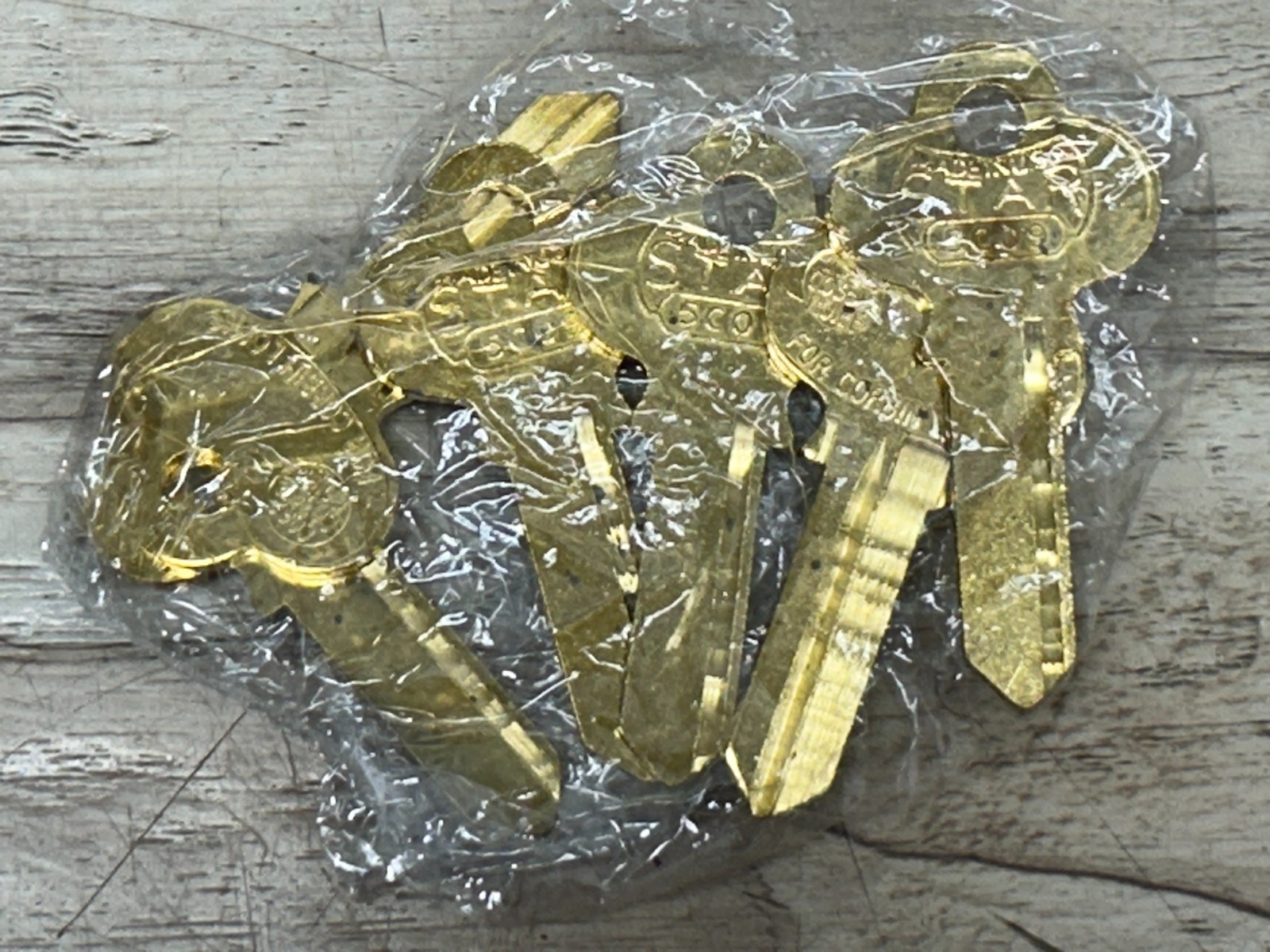 STAR Locksmith Supplies Brass Key Blanks 5CO9 Set Of 6 Made In USA NOS
