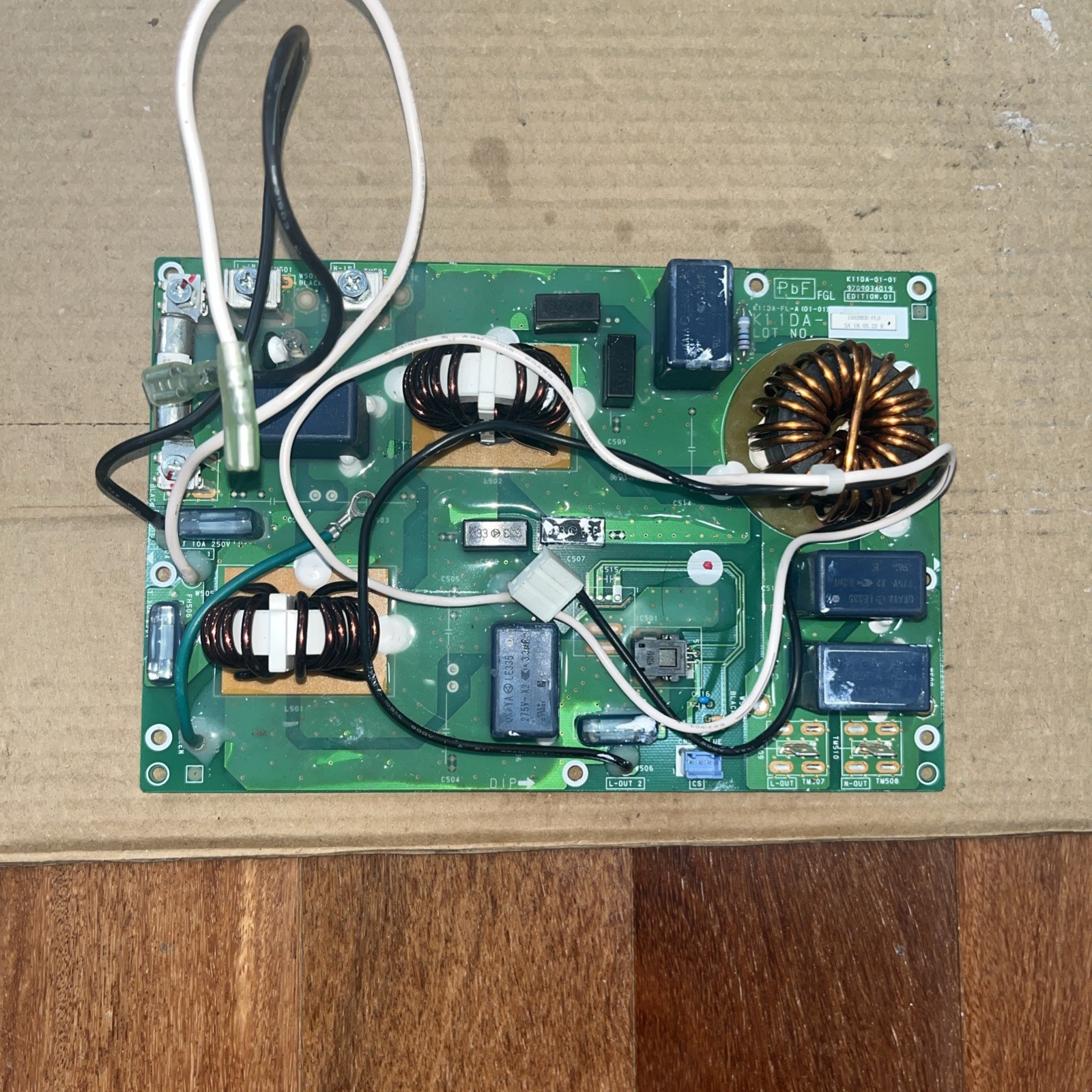 Fujitsu 9709034019, K11DA-FL-A, 1122HUE-FLO, K11DA-01-01 Power Filter Board