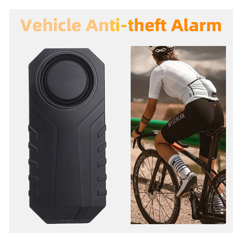 Bike Alarm, Wireless, Anti-Theft, Vibration Motion Detector, 113 dB, IP55