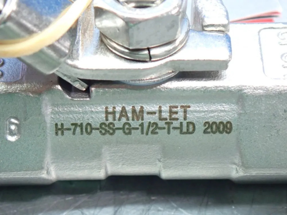 HAM-LET H-710-55-G-1/2-T-LD COMPRESSION LOCKING HANDLE BALL VALVE UNIT, 2PCS