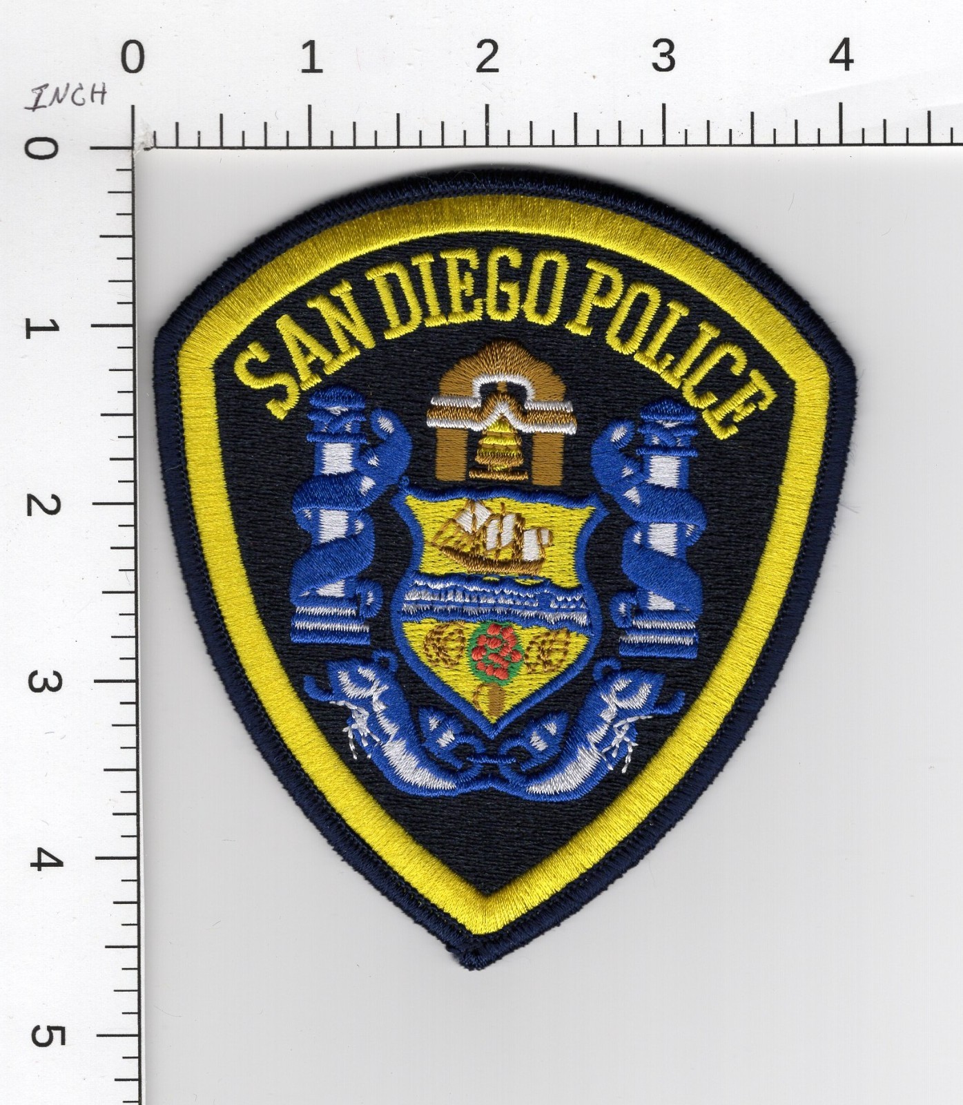SAN DIEGO CALIFORNIA ^^ COLLECTIBLE POLICE EMBROIDERED PATCH