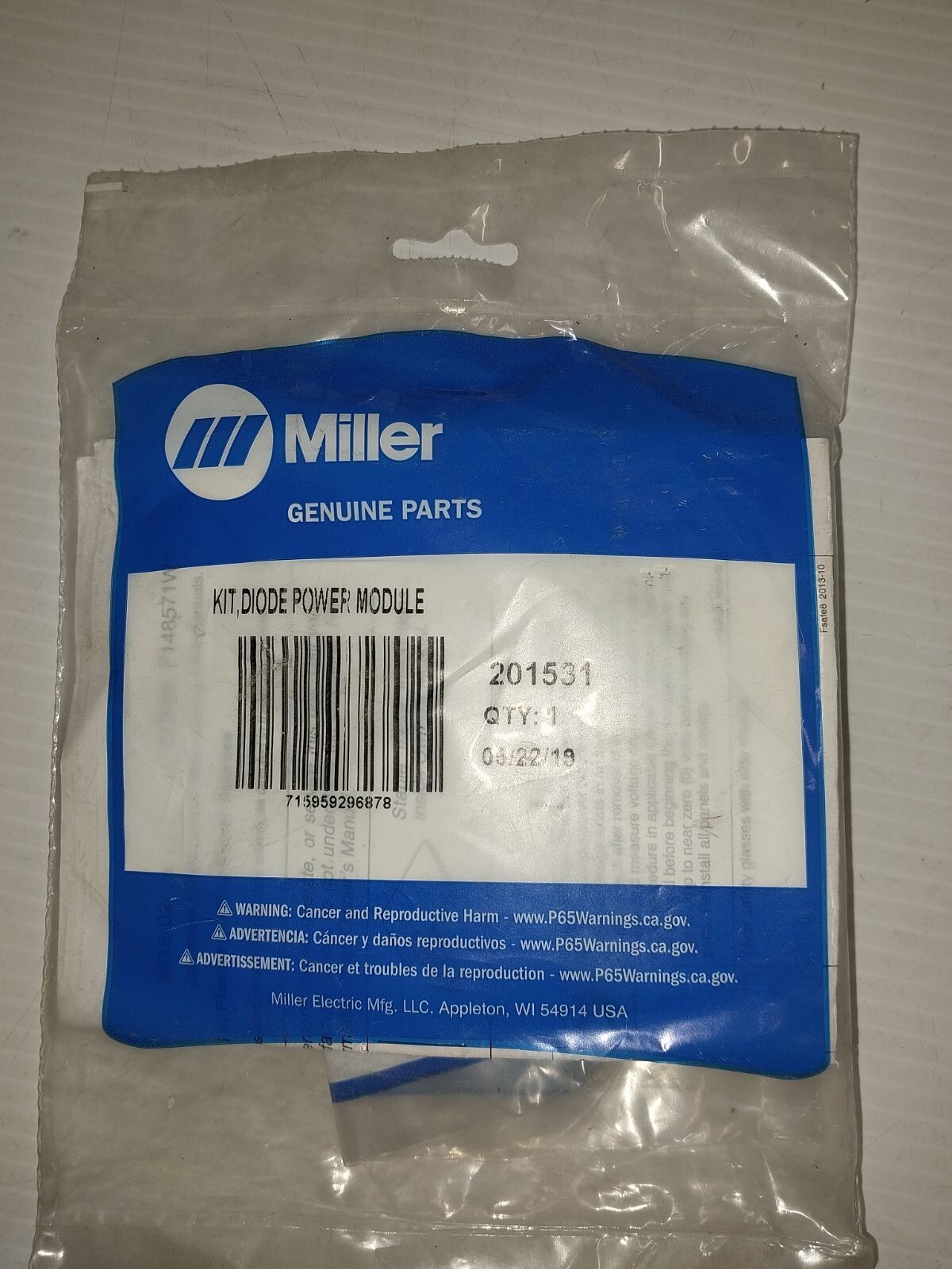MILLER DIODE POWER MODULE KIT.  201531