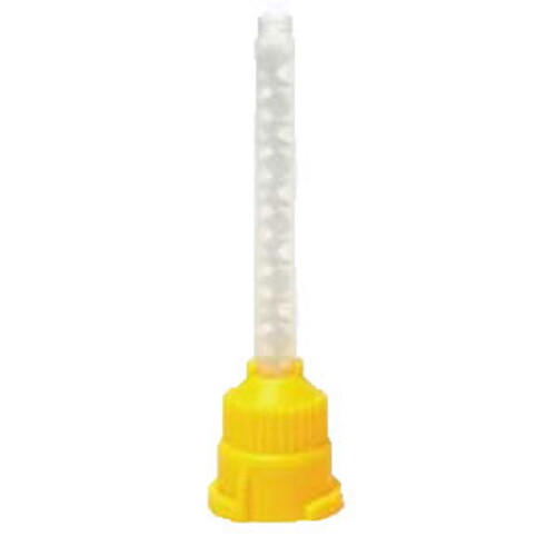 Dental Impression Mixing Tips for Light Body - 500 pcs Yellow - 4.2mm 1:1 Ratio