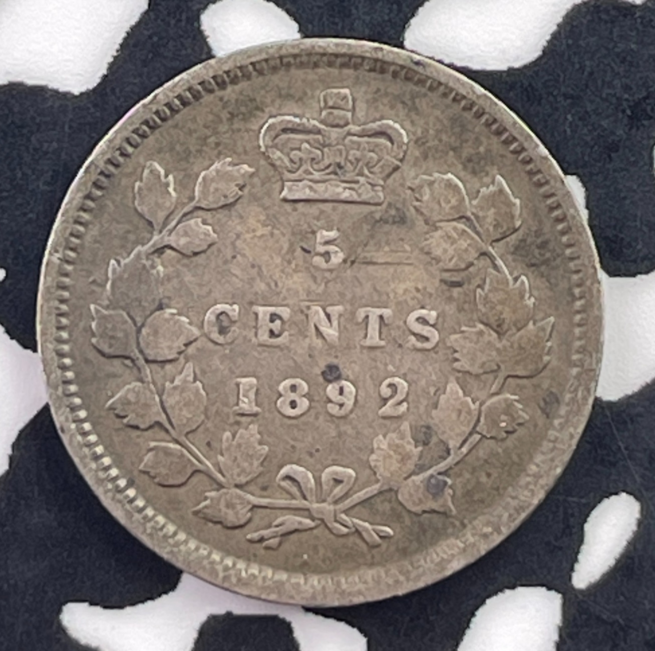 1892 Canada 5 Cents Lot#C6772 Silver! Better Date