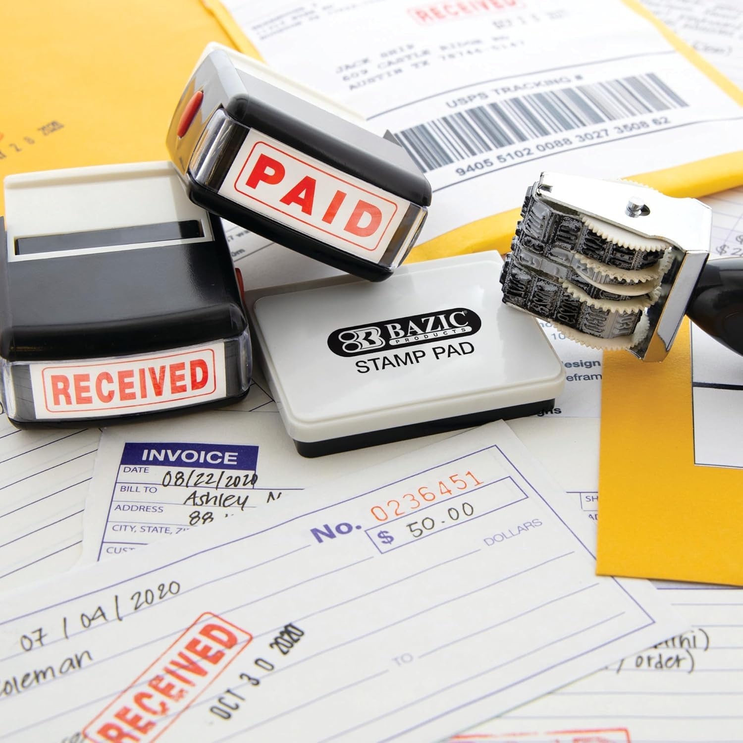Date Stamp with Ink Pad 1 Count