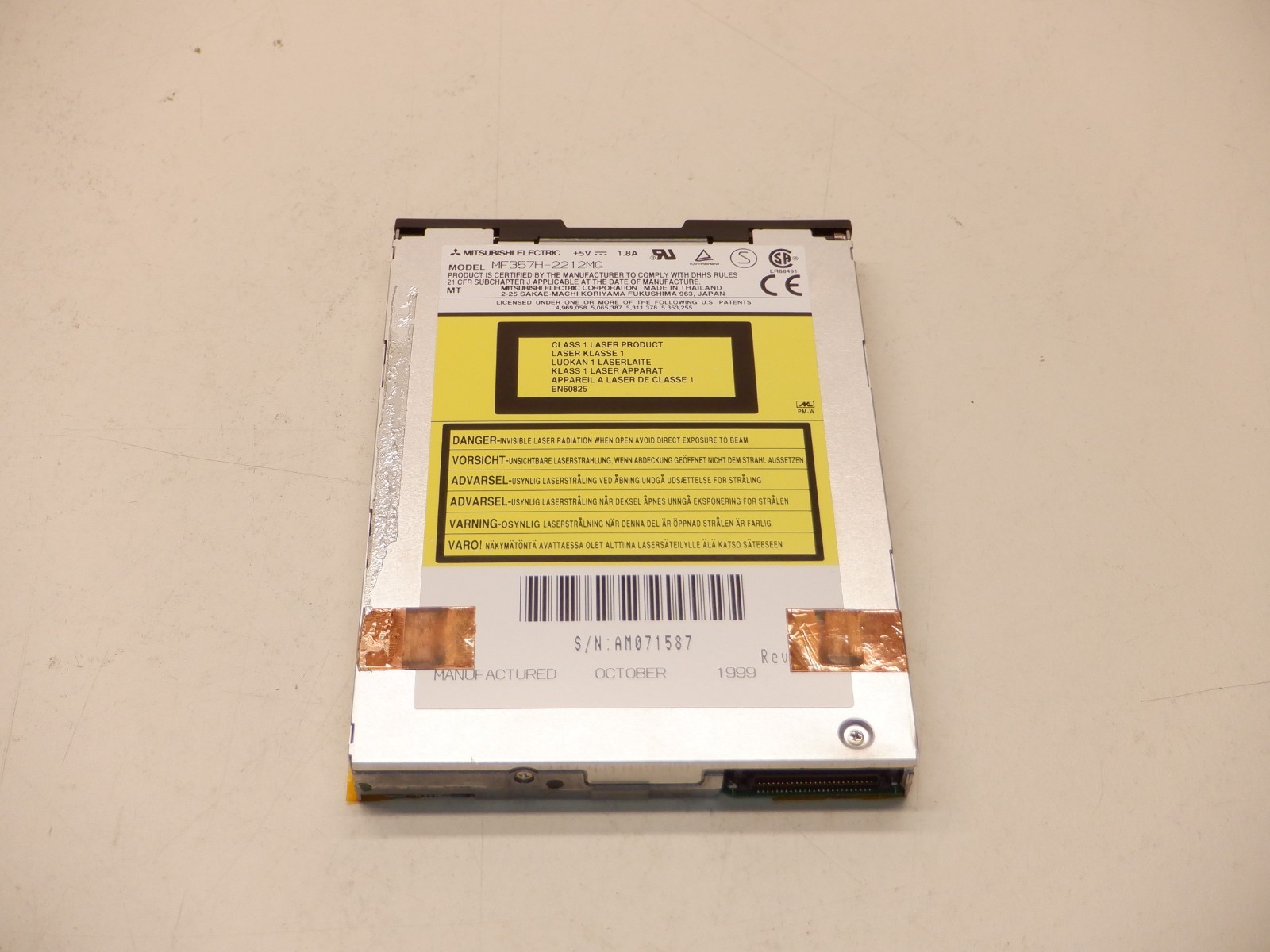 MITSUBISHI ELECTRIC MF357H-2212MG FLOPPY DISK DRIVE