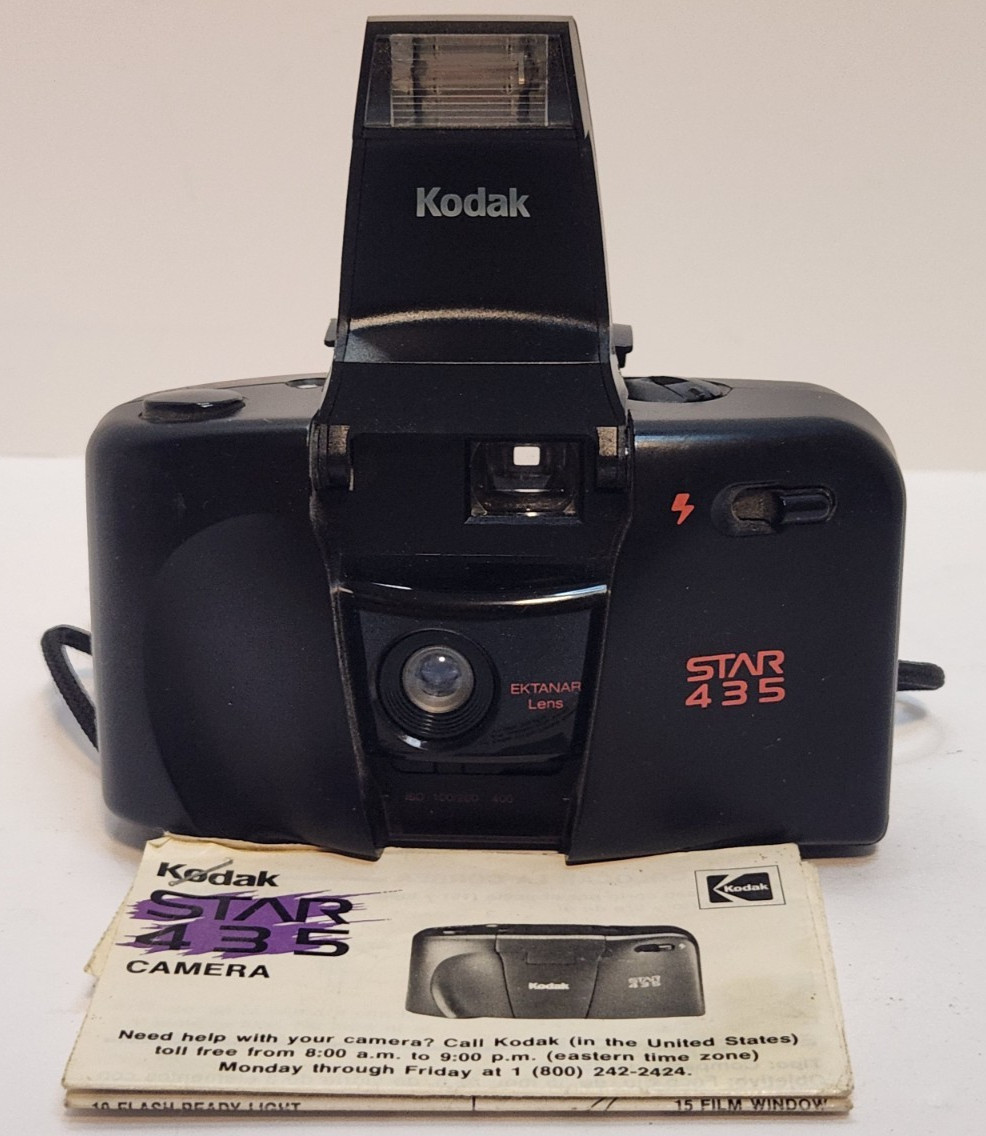 Kodak Star 435 Point and Shoot Film Camera W Manual Very Good Condition Untested