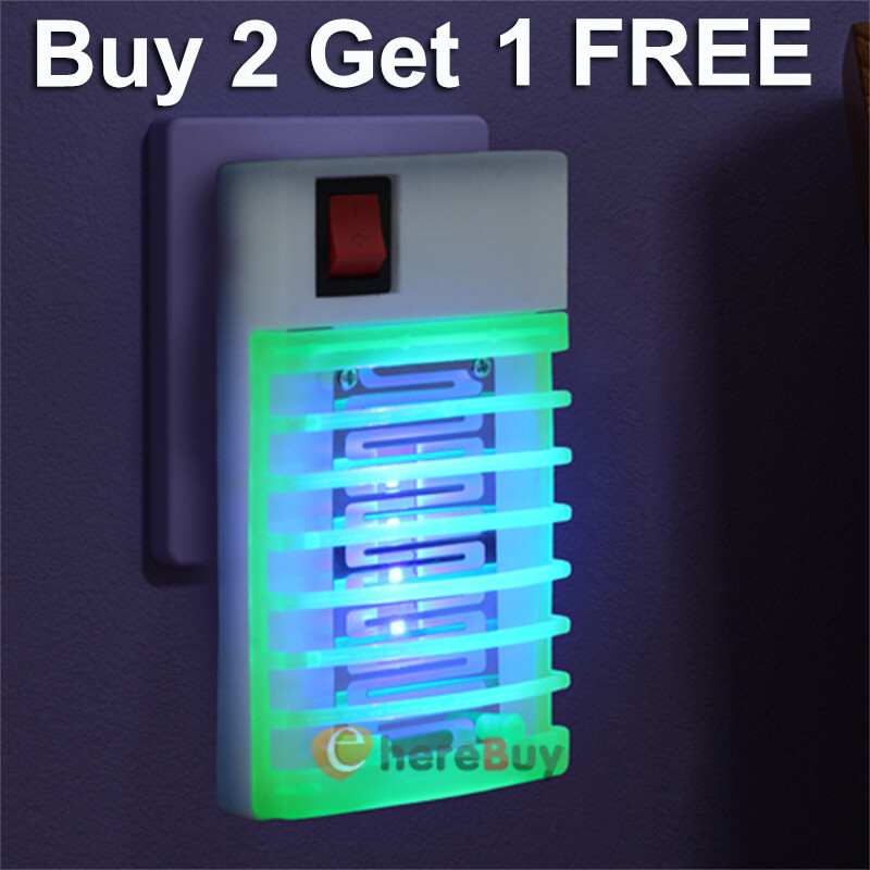 Plug in Electronic Insect Killer Bug Zapper Mosquito Lure Lamp Pest Control Fly