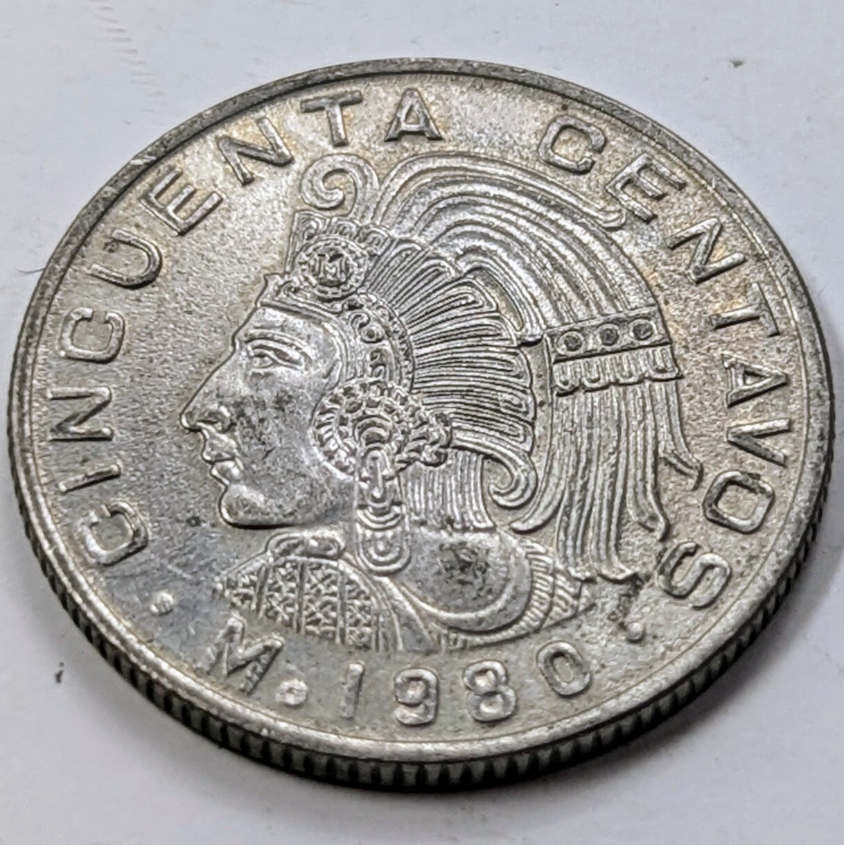 1980 MEXICO 50 CENTAVOS BU COIN. FOR ONE COIN PRICE! 1pc