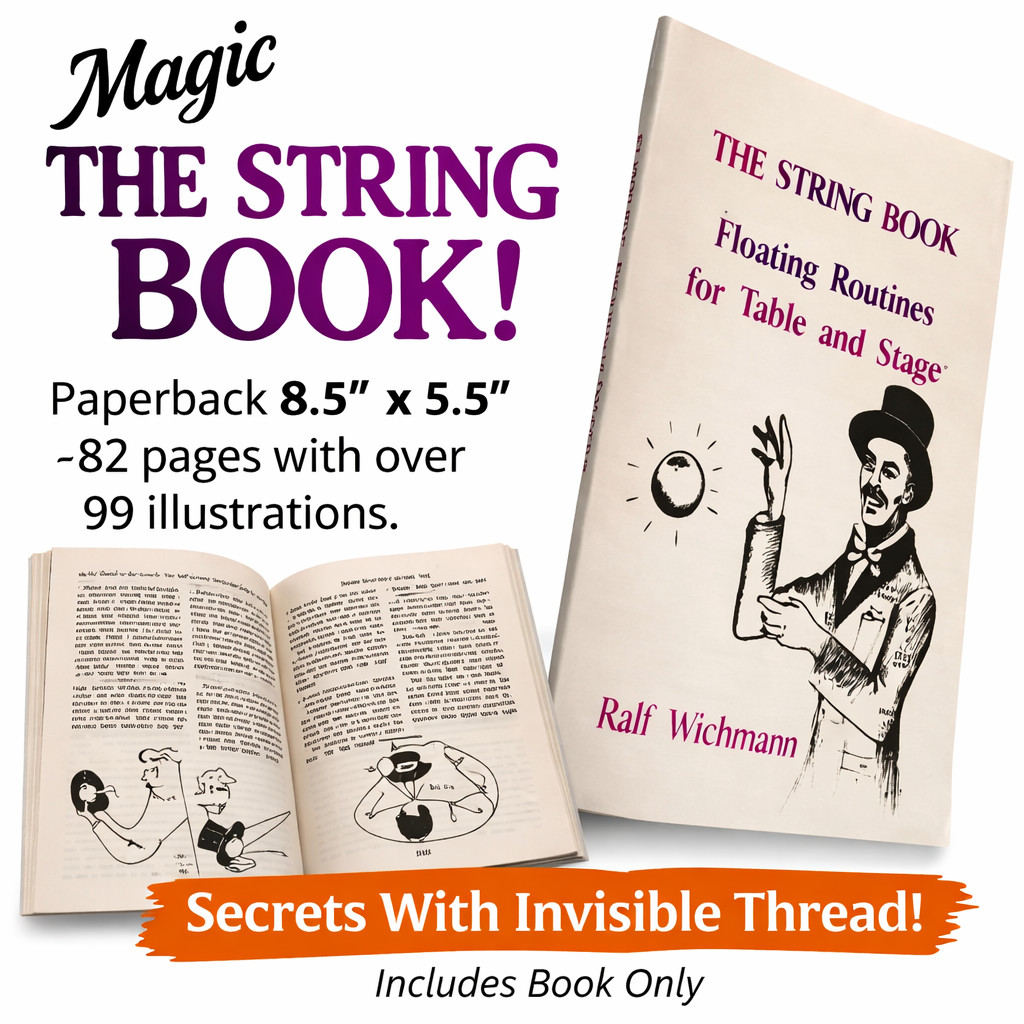 STRING BOOK Invisible Thread Floating Magic Trick Elastic Levitation Ball Stage