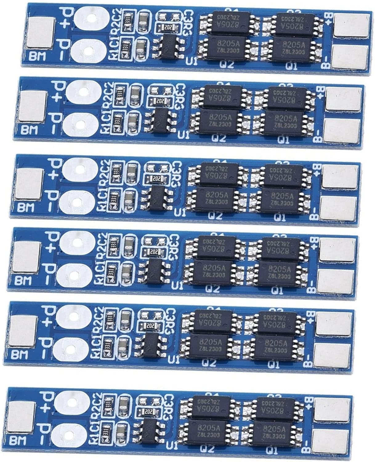 6PCS 2S 7.4V 8.4V 8A 18650 Battery Protection Board PCB BMS Protection...