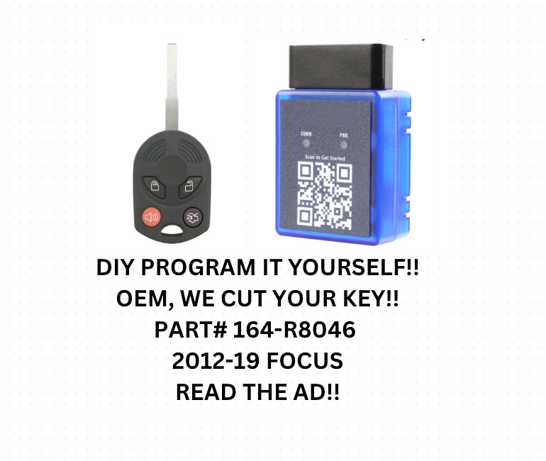 OEM DIY KIT FOR FORD FOCUS REMOTE KEY 164-R8046 PROGRAM YOURSELF!