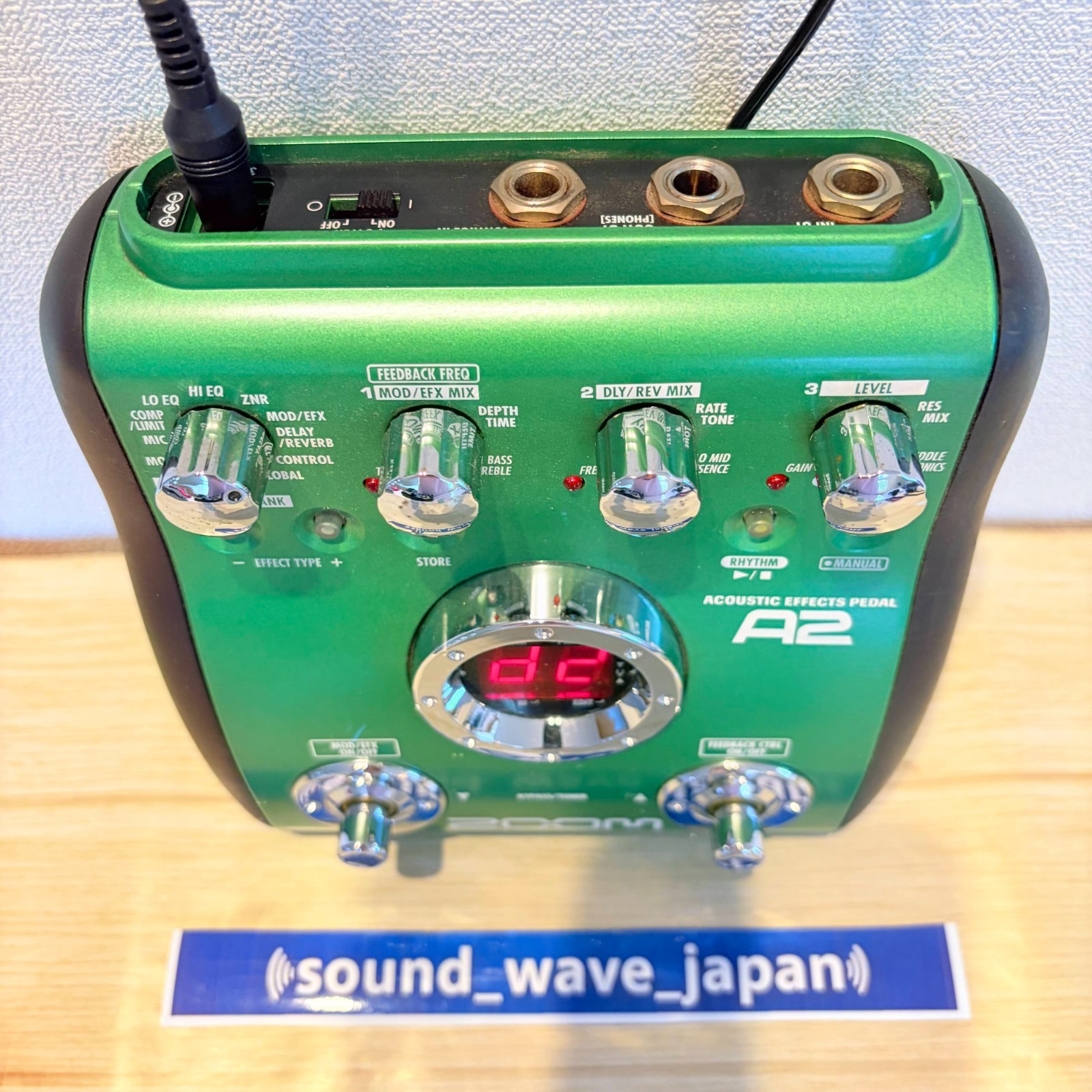 ZOOM A2 Acoustic Guitar Multi-Effects Pedal Processor Japan Tested excellent+++
