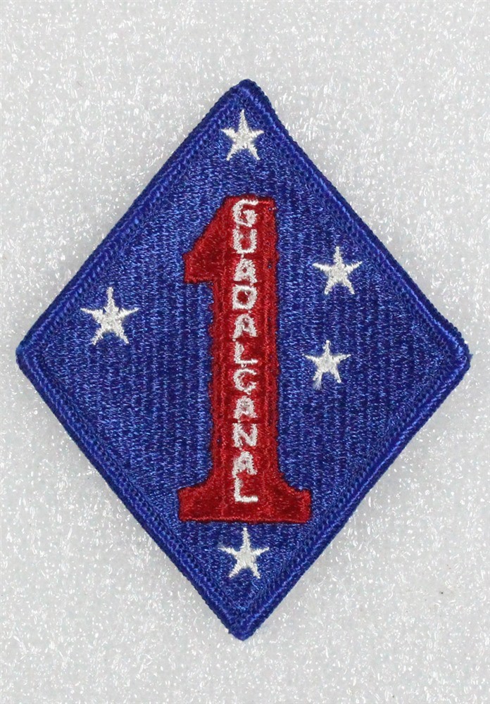 USMC Marine Corps - 1st Marine Division (merrowed edge)