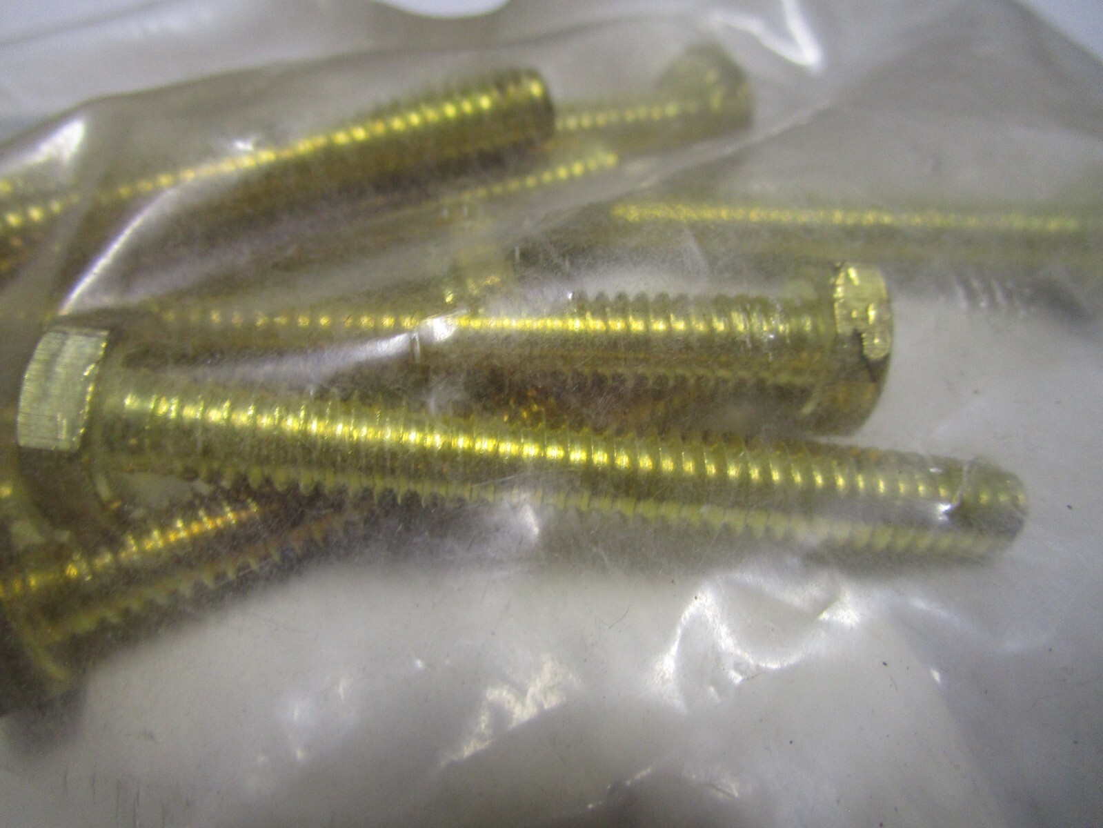 1/4"-20 x 2" Brass Hex Cap Screw QTY 10