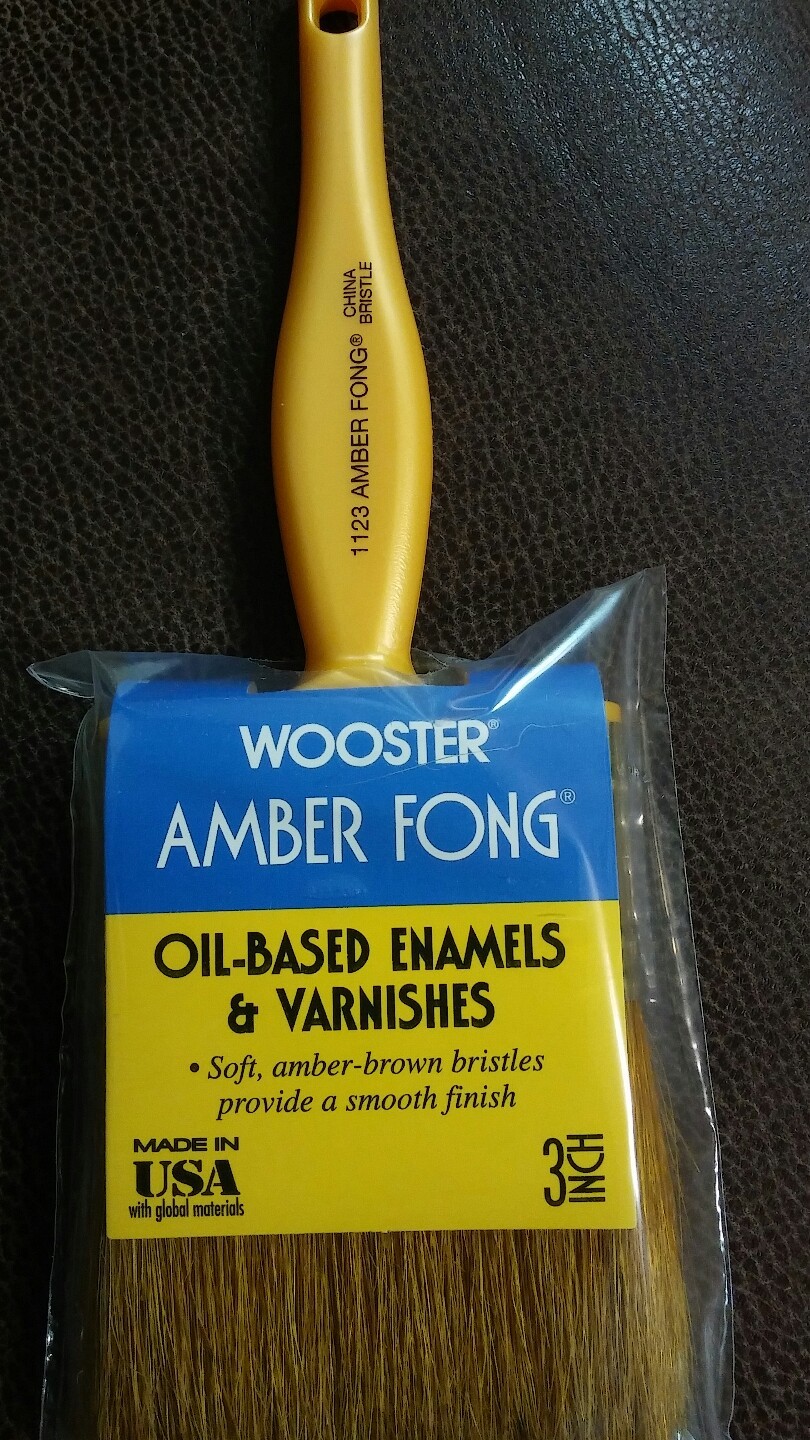Wooster 3" Amber Fong Oil Based Enamels & Varnishes Lot of 12 Paintbrushes 1123