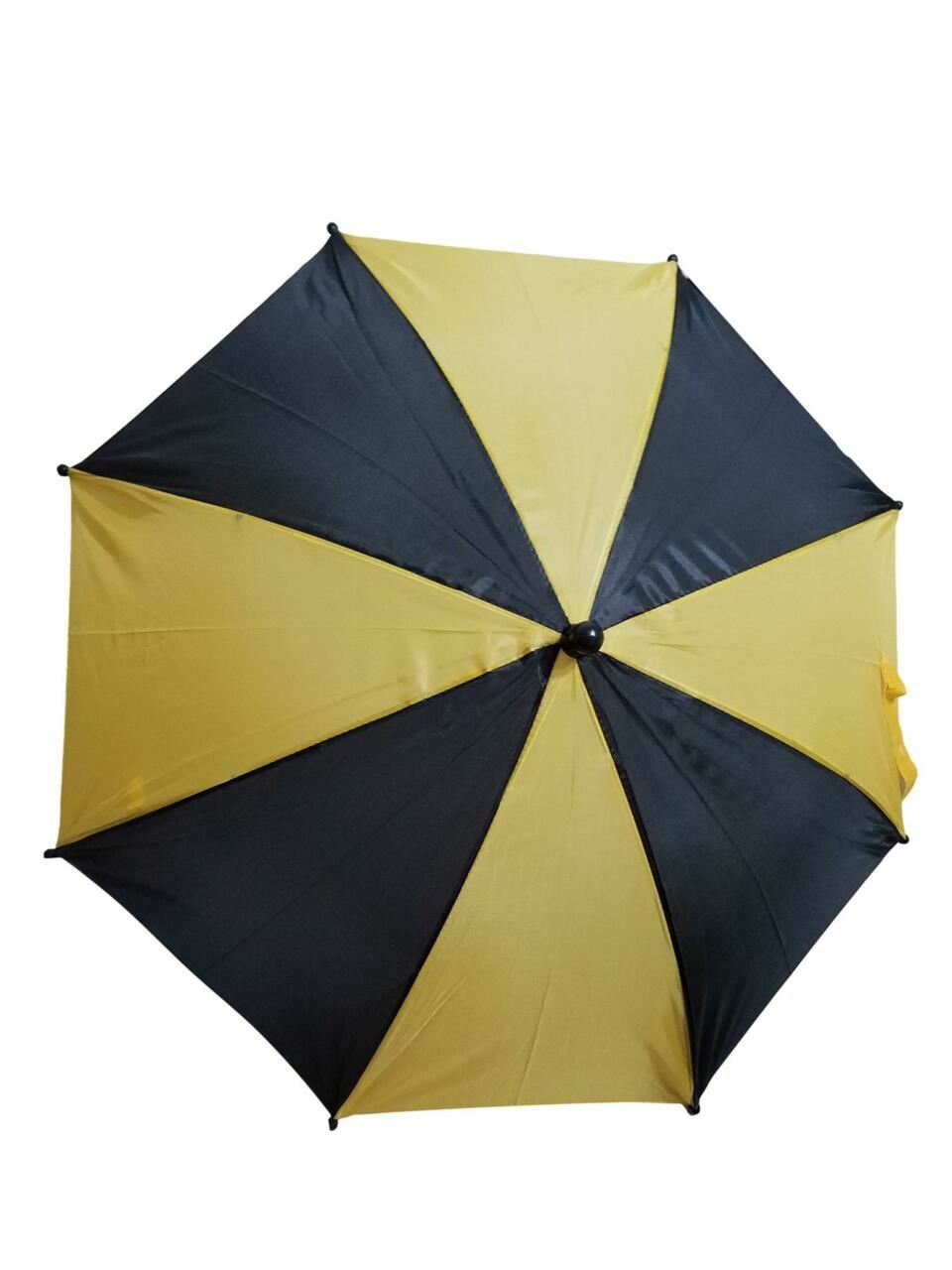 Black Yellow Second Line Parasol 16" or Kids Umbrella