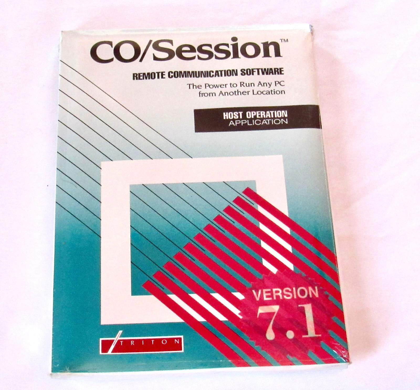 Vintage Factory Sealed Triton Tech PC Software CO/ SESSION Version 7.1