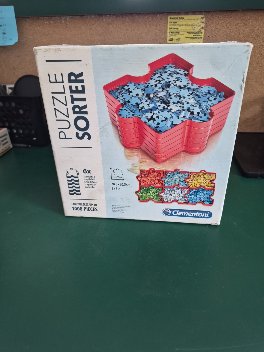 Clementoni Puzzle Sorter for 1000 Pieces - 6 Stackable Trays