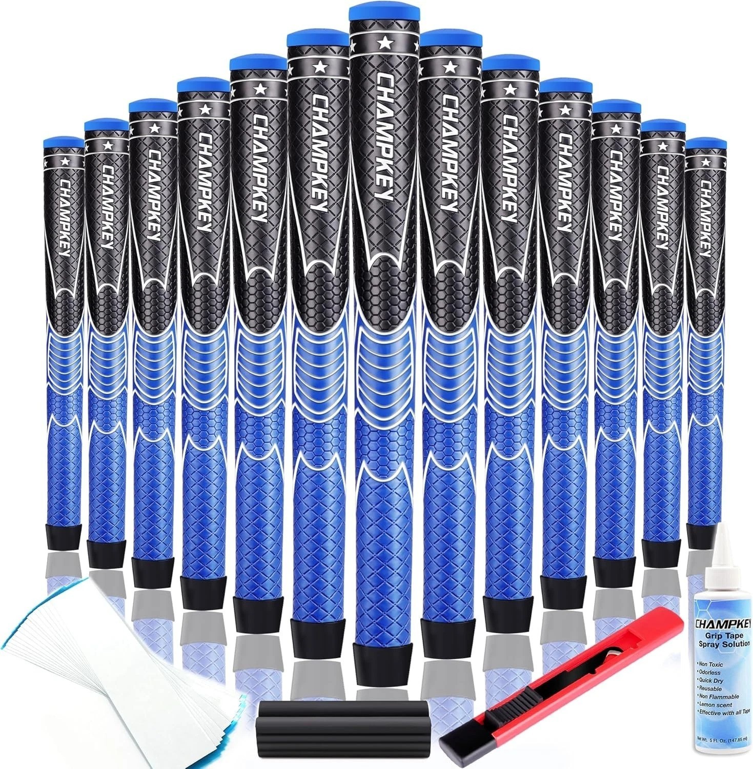 Multi Texture Control Golf Club Grips - 13 Pack