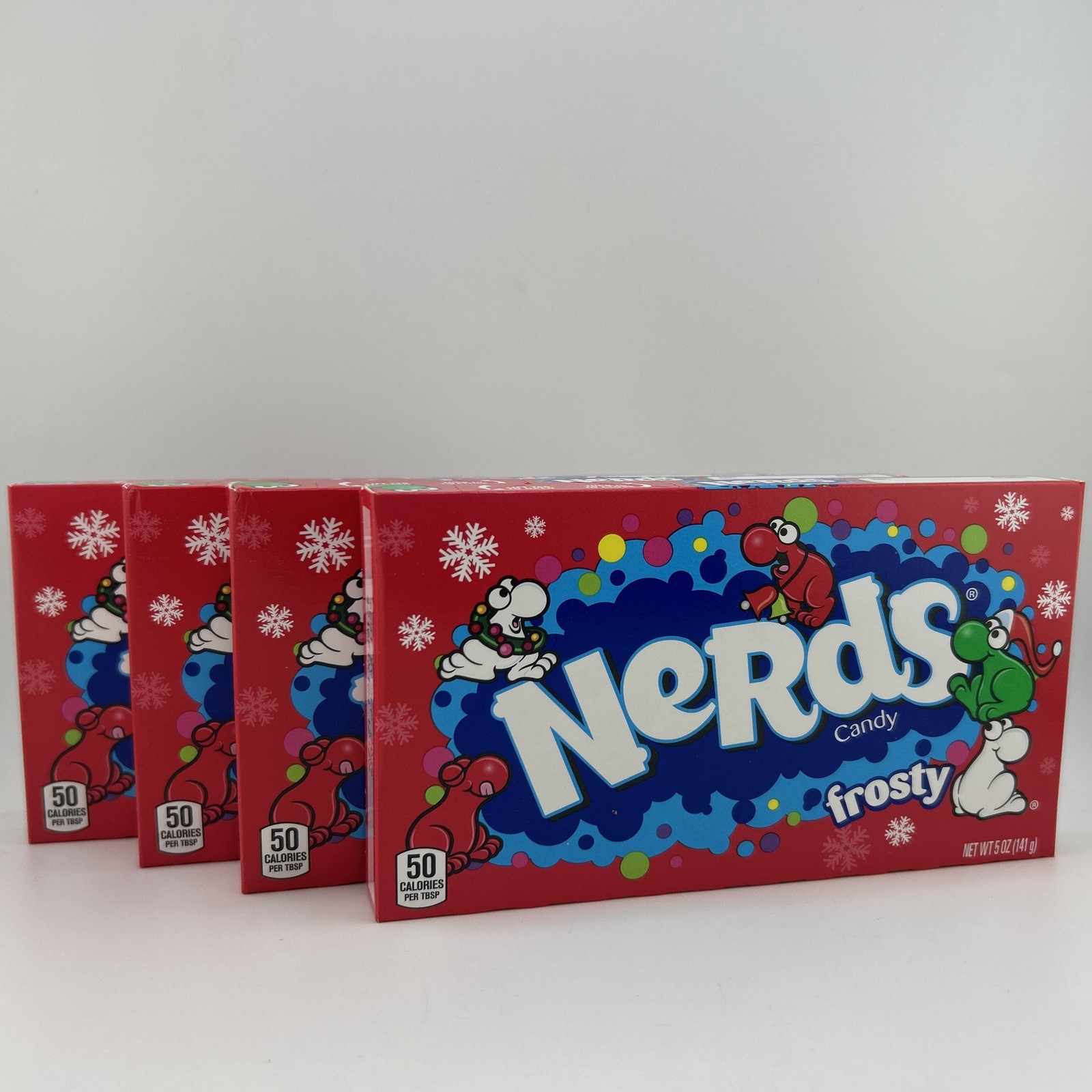 Nerds Frosty Holiday Nerds Theater Box 5oz ( 4-Pack) Exp 09/2026