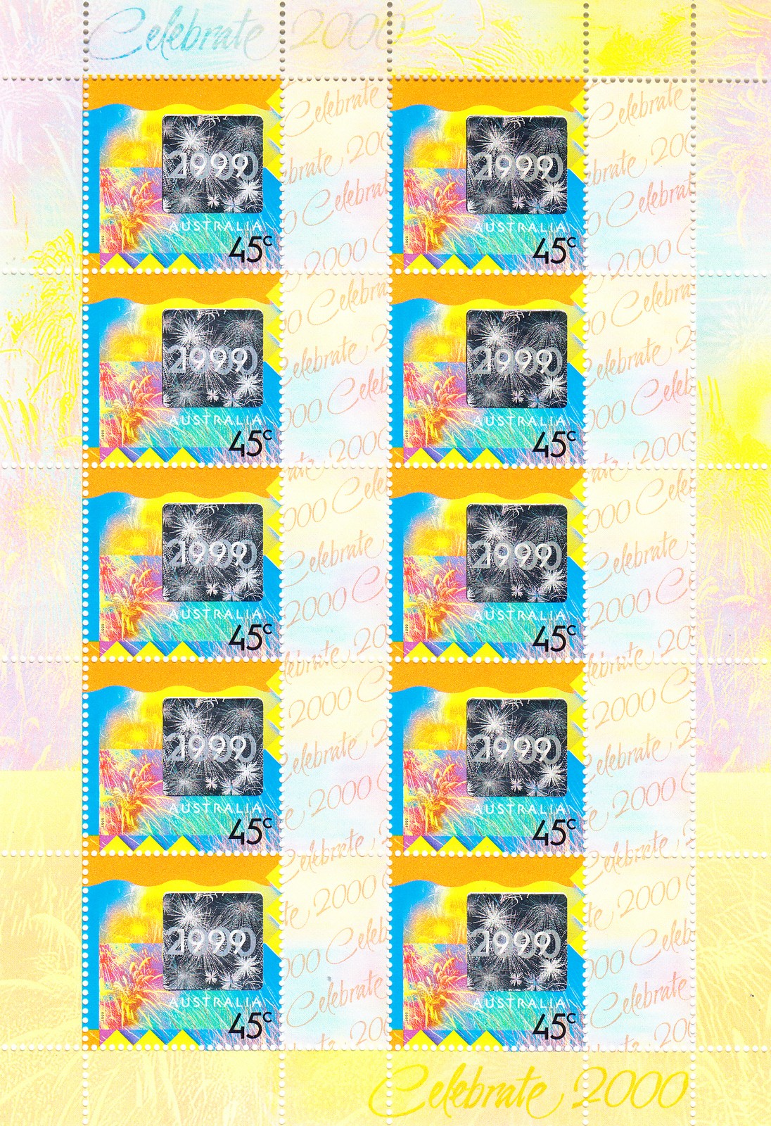 W AUSTRALIA 1798 MS 1999 HOLOGRAM