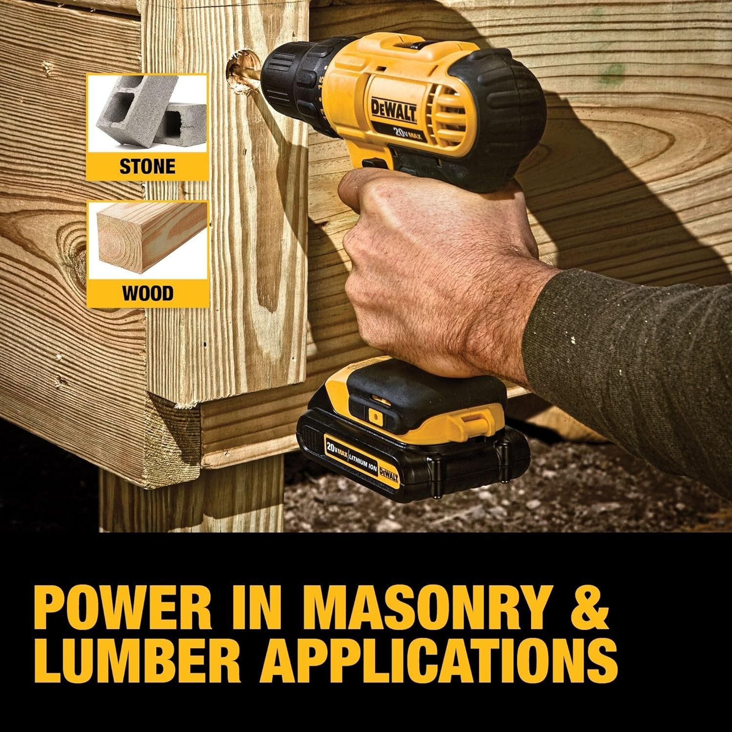 20V Max Cordless Drill/Driver Kit with Dual Batteries and Charger