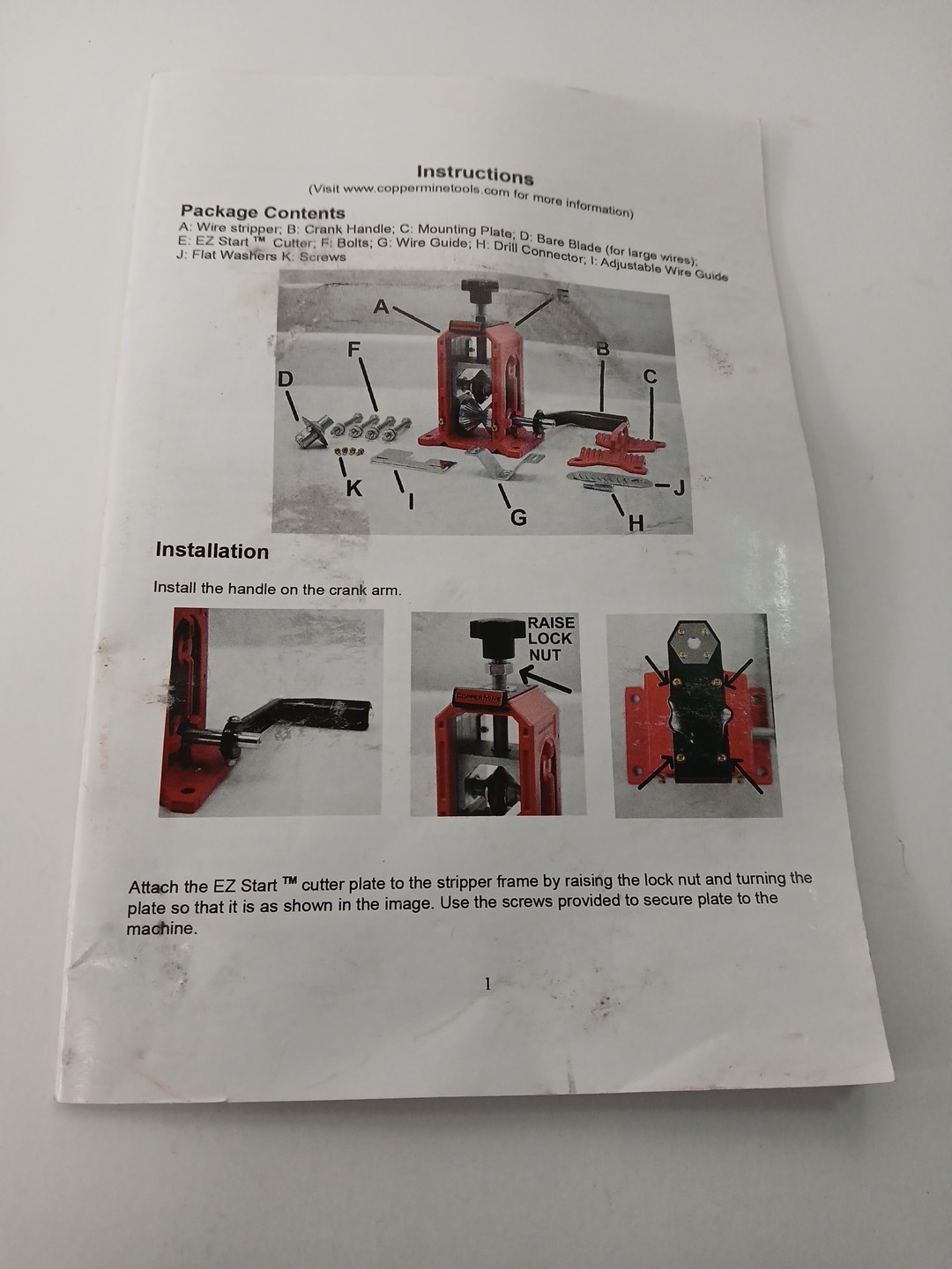 CopperMine Wire Stripper Drill Operated Stripping Machine CT-302 Open Box READ
