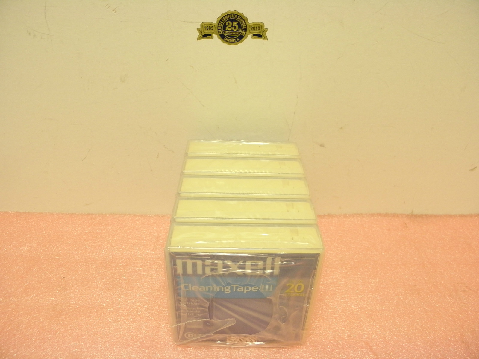 Maxell Cleaning Tape III DLT Tape 1/2" Tape Cartridge LOT of 5 NEW & SEALED