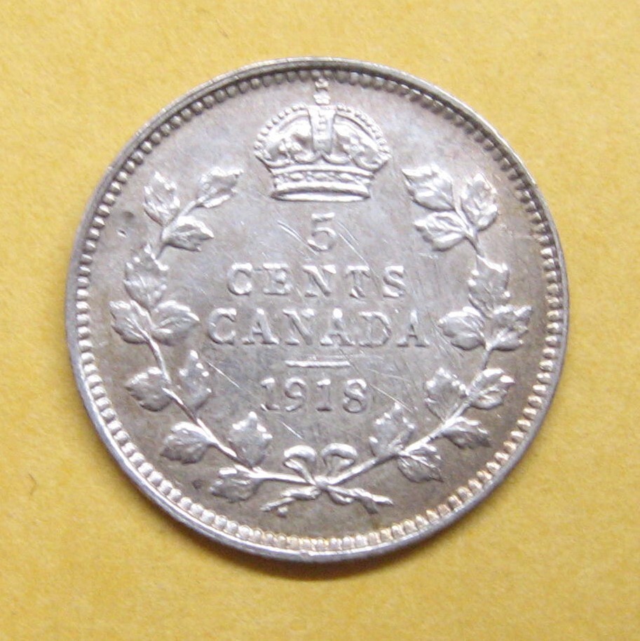 1918 Canada 5 Cent Take a Look