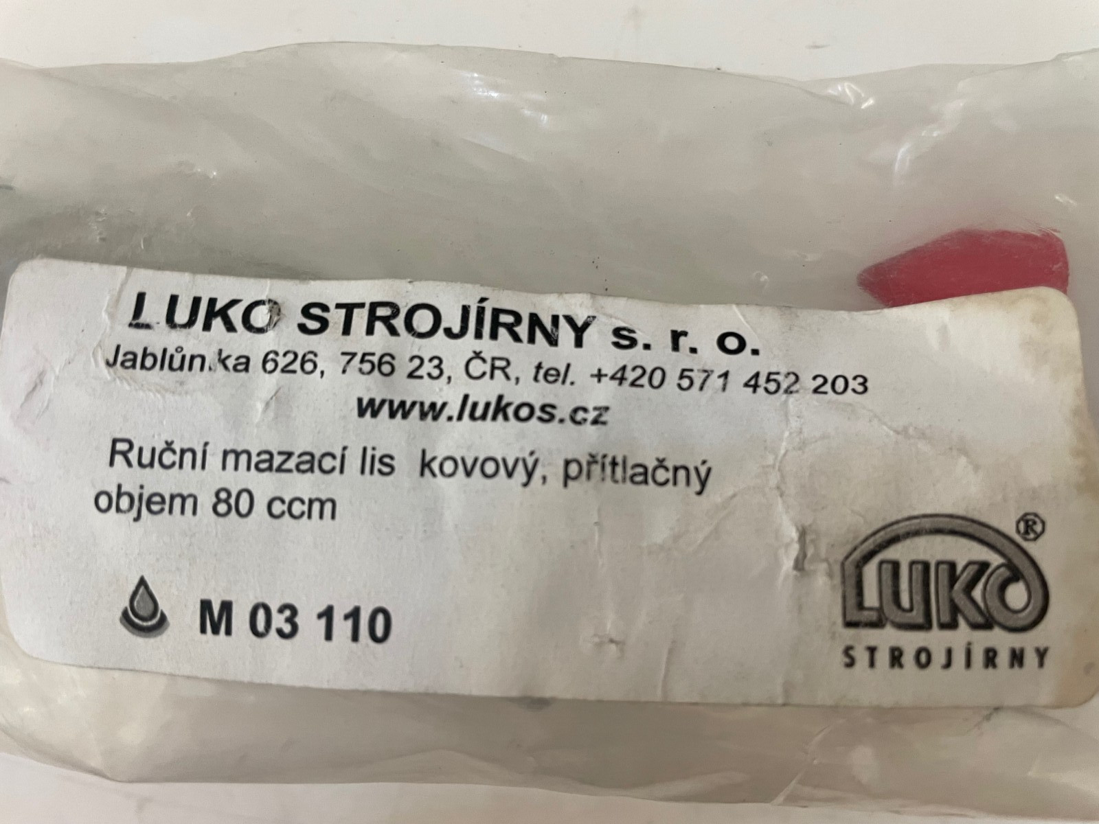 Luko Strojirny M 03 110 New Sealed