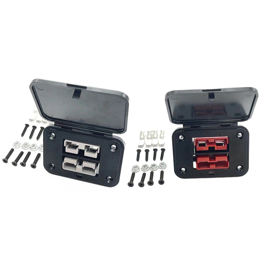 1 Set 50A 600V Twin Dual Flush Mount Bracket For Plug-Power Connection