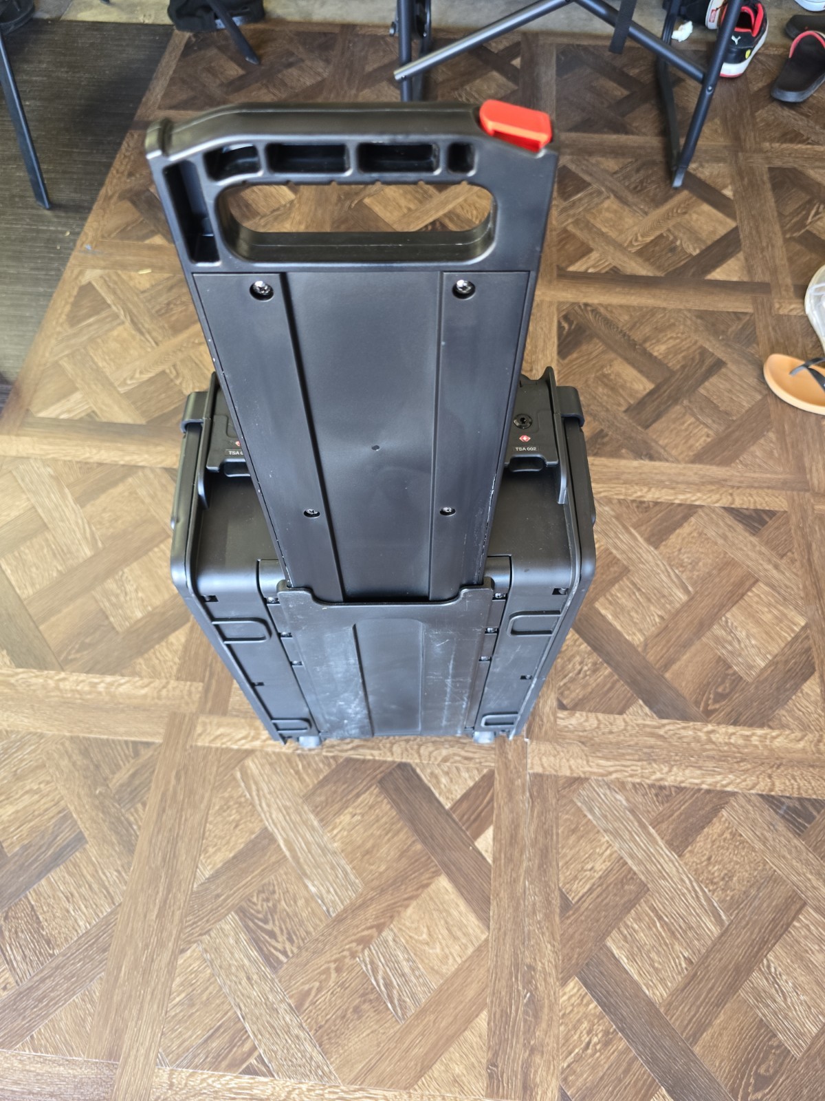 SKB Injection-Molded 2U ISeries Studio Flyer Rack Case Handle Wheels