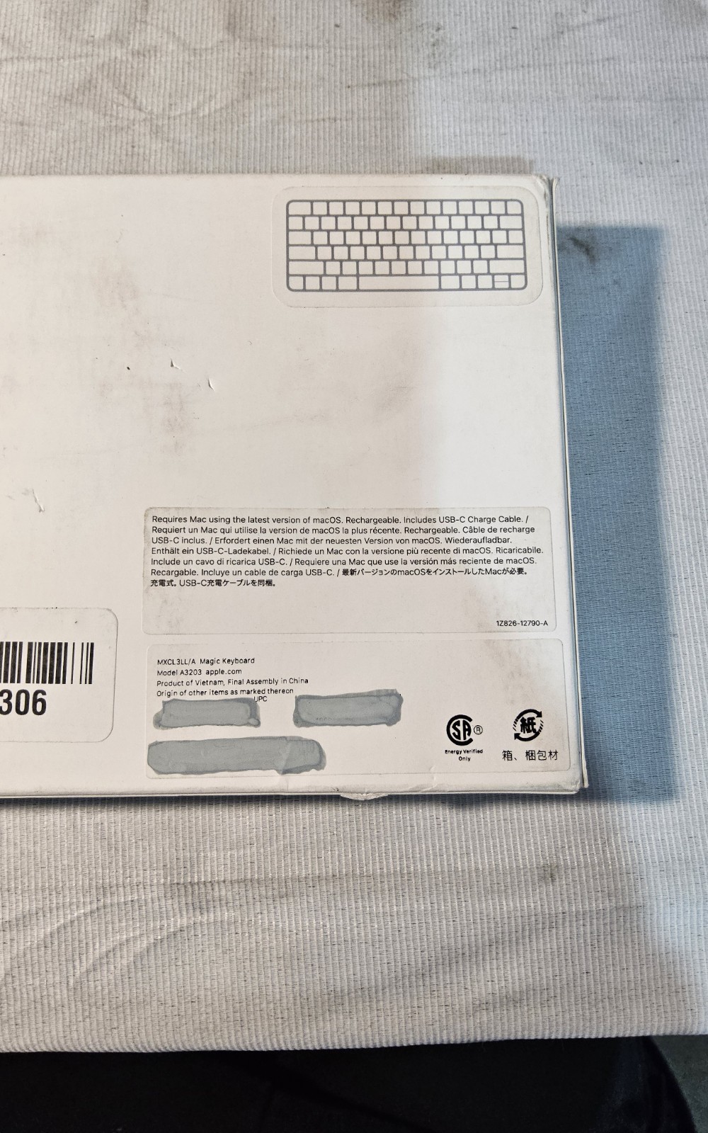 ¥Apple Magic Keyboard A3203/ MXCL3LL/A OPEN BOX